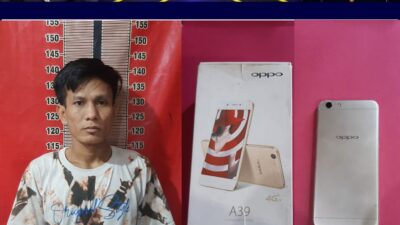 Pria Asal Dusun I Desa Purun Kecamatan Penukal Kabupaten Pali Ini Diamankan Polsek Penukal Abab Diduga Mencuri Handphone.