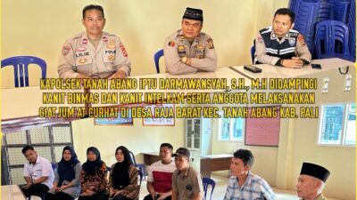 Kapolsek Tanah Abang Gelar Jumat Curhat Di Desa Raja Jaya