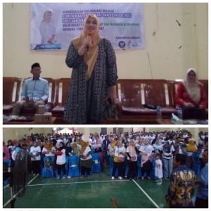 Acara Sosialisasi Drg.Putih Sari Di Desa Sindang Jaya,Kecamatan Cabang Bungin.