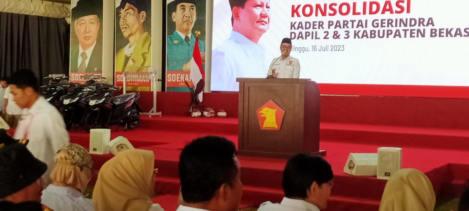 Ketua DPC Gerindra kabupaten Bekasi Aria Dwi Nugraha Gelar Konsolidasi Menjelang Pemilu 2024