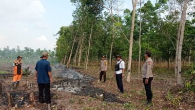 Titik Hotspot Kebakaran Hutan dan Lahan (Karthula) kembali Terpantau kali Ini diwilayah Hukum Polsek Penukal Abab