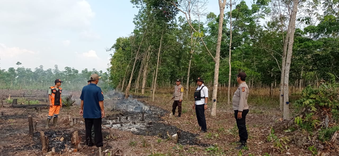 Titik Hotspot Kebakaran Hutan dan Lahan (Karthula) kembali Terpantau kali Ini diwilayah Hukum Polsek Penukal Abab