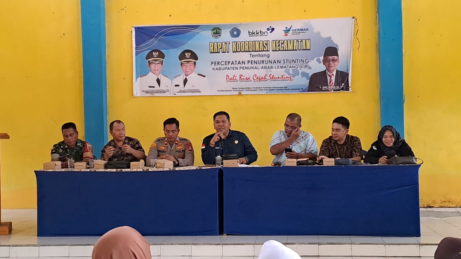 Jajaran Polres Pali Menghadiri Rapat Koordinasi Percepatan Penurunan Stunting