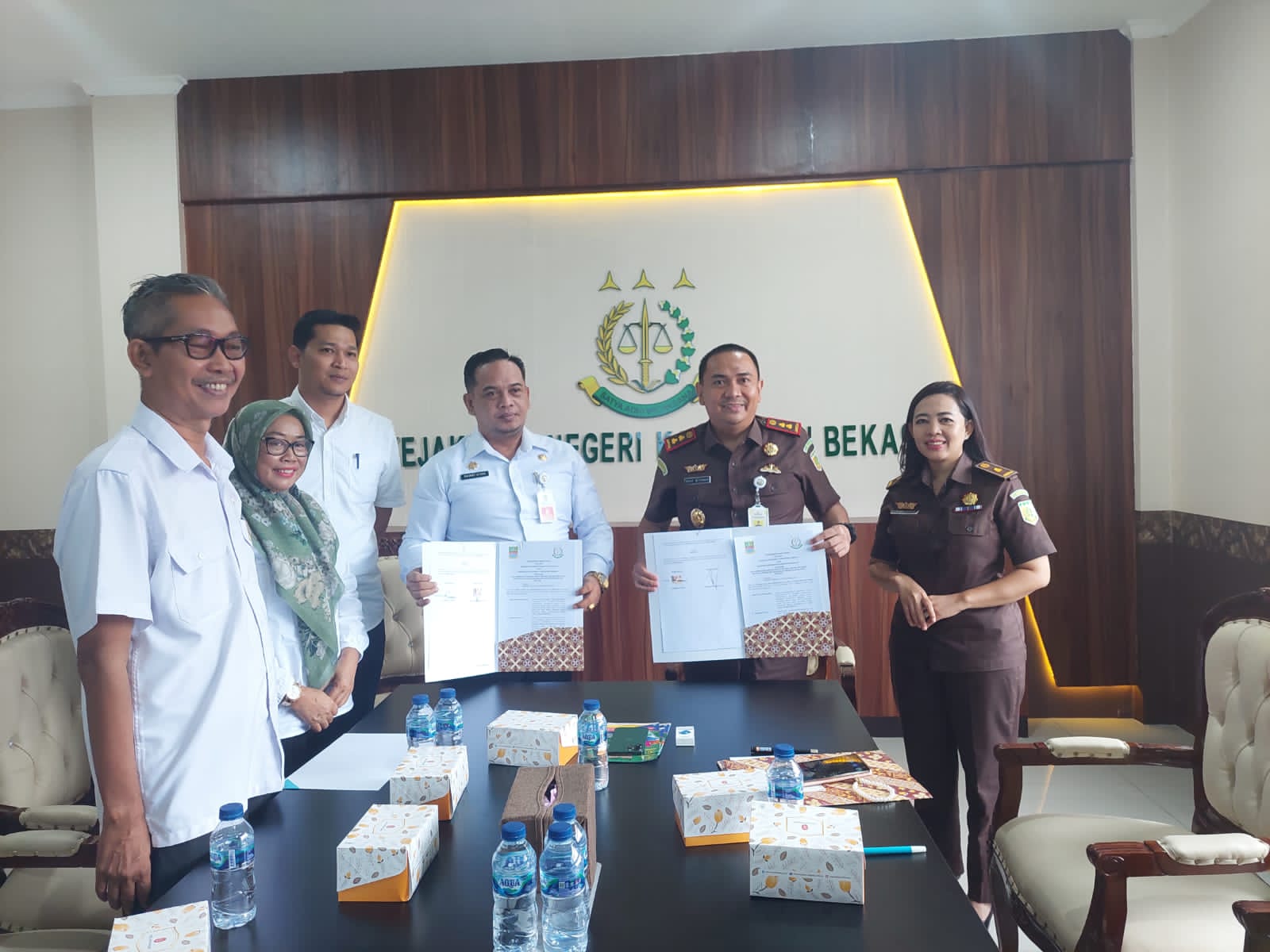 Luncurkan Aplikasi ProSmart Kejari Kabupaten Bekasi MoU dengan DPMD