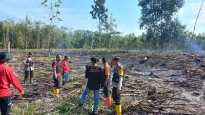 Titik Hotspot karhutla Yang Terpantau Berada di Desa Karta Dewa Kecamatan Talang Ubi Kabupaten PALI