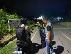 Tim UKL lll Polres PALI, Dalam kegiatan Razia Terpadu di Jalan Simpang Polres