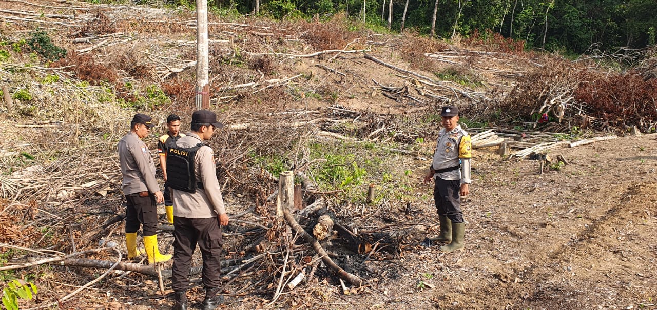 Titik Hotspot karhutla Yang Terpantau Berada di Desa Benakat Minyak Kecamatan Talang Ubi Kabupaten PALI