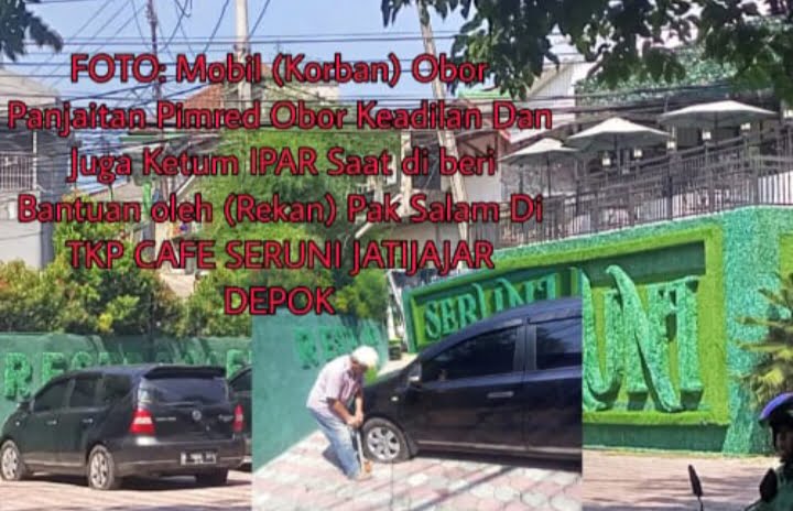 Obor Panjaitan Laporkan Pemilik Caffe Seruni Depok Gegara Kempesin 4 Ban Mobil Miliknya