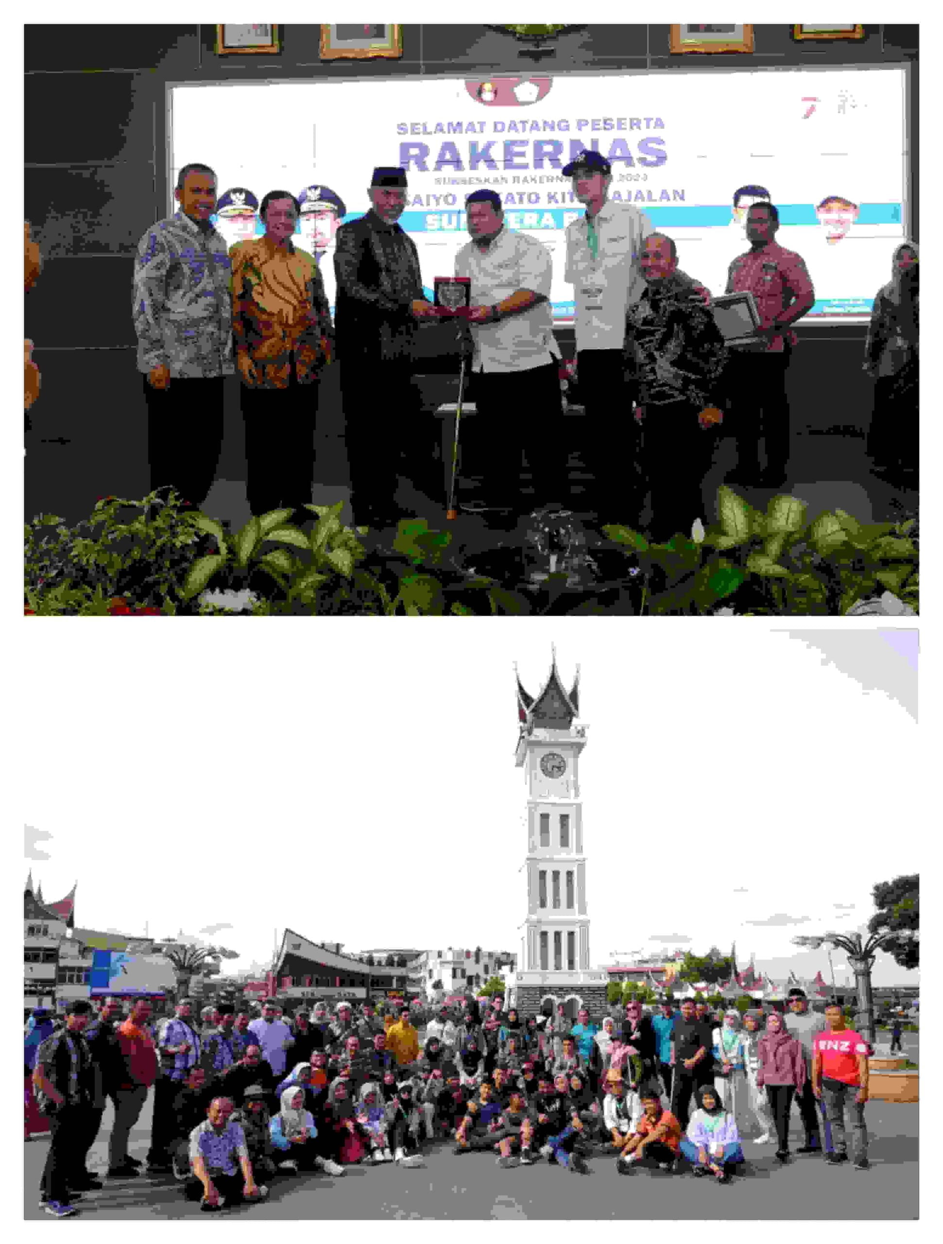 Ketum PPDI Ajak Ratusan Peserta Rakernas Kunjungi Jam Gadang di Bukit Tinggi