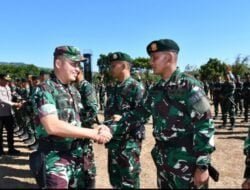 Dandim 0822 Bondowoso Irup Penyambutan Satgas Yonif Raider 514/SY Kostrad