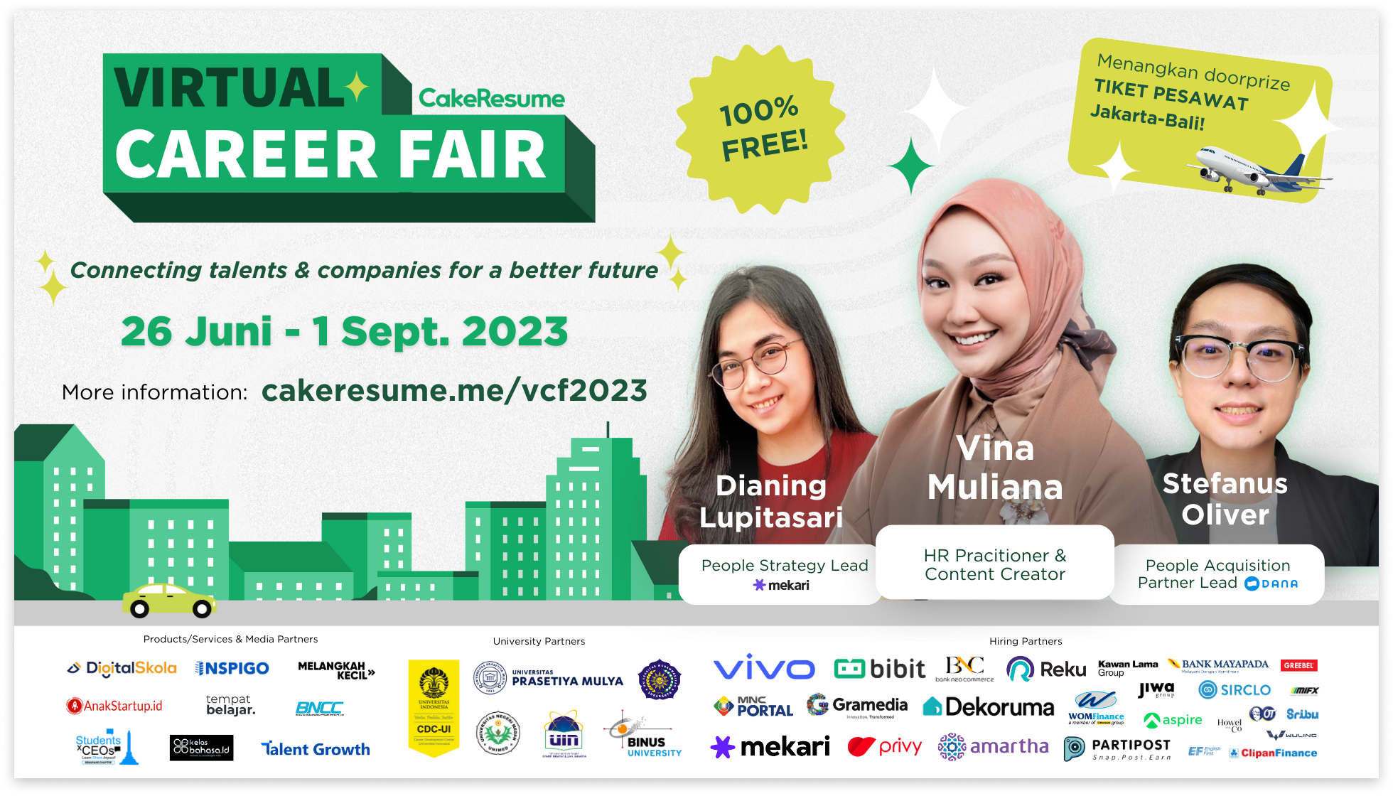 Virtual Career Fair CakeResume 2023 Membuka Pintu Kesempatan Generasi Digital Indonesia