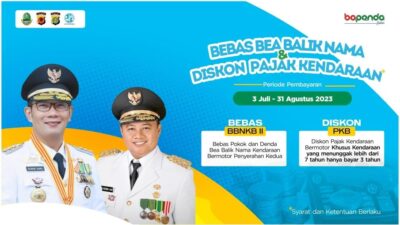 Bapenda Jabar Hadirkan Program BBNKB II dan Diskon Pajak Kendaraan Bermotor