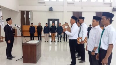 KPU Kabupaten Bekasi Lantik 7 PAW PPS Pemilu 2024