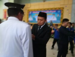 Wakili  Bupati Lampung Utara Melantik 91 Kepala Desa  Hasil Pemilihan Serentak