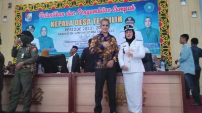 Hj. Rizki Puspa Dewi, SE., MM., kembali Lanjutkan Kepemimpinan Desa Cempaka Adakan Tasyakuran Undang Penceramah Kondang