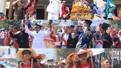 Keren! Kelurahan Sertajaya Meriahkan HUT RI Ke-78 dengan Festival Dongdang dan Mobil Hias