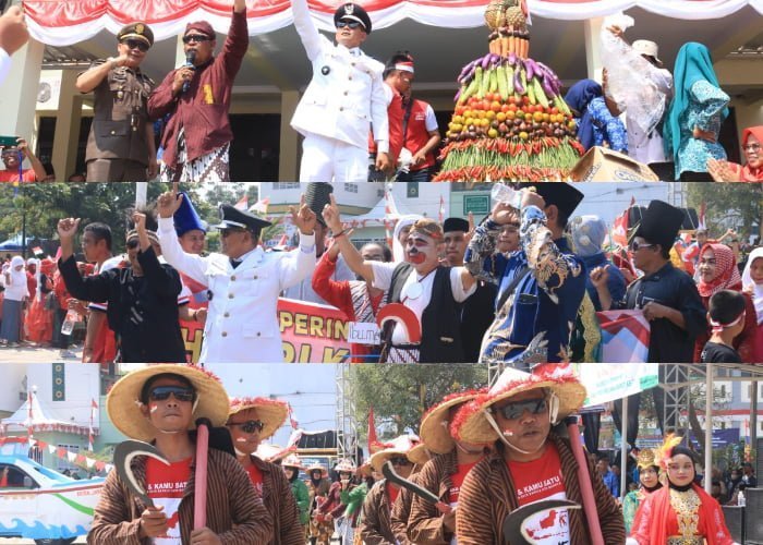 Keren! Kelurahan Sertajaya Meriahkan HUT RI Ke-78 dengan Festival Dongdang dan Mobil Hias