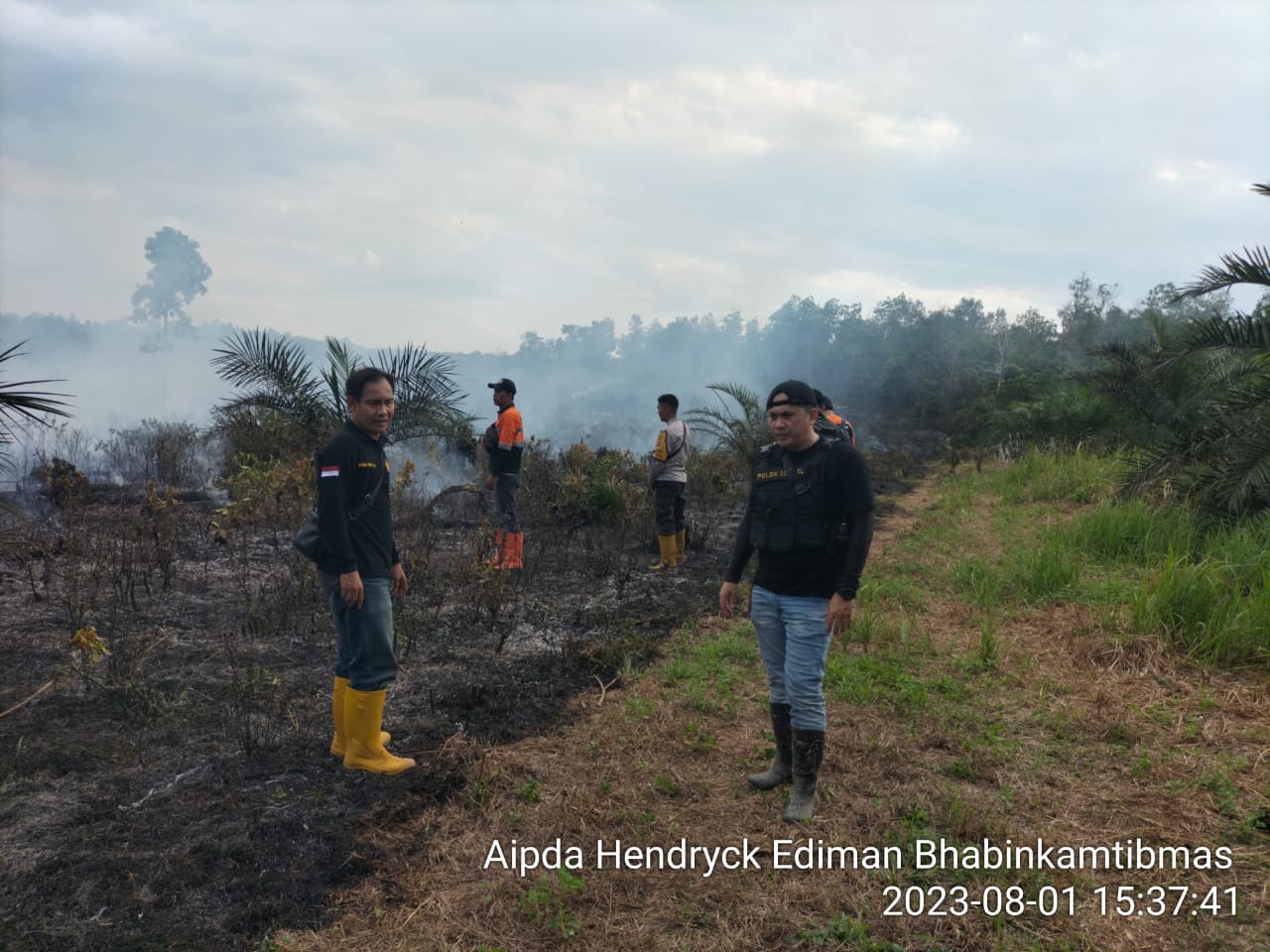 Titik Hotspot kebakaran Hutan dan Lahan (Karthula) kali Ini Berada Didesa Sukamaju Pali