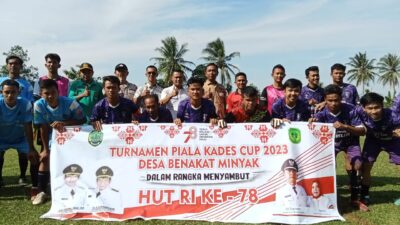 Turnamen Sepak Bolah ‘Piala Cup Kades 2023’  Desa Benakat Minyak  Kabupaten Pali