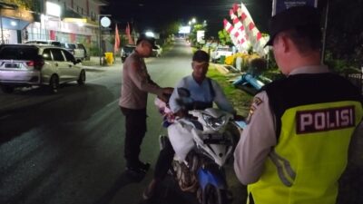 Polsek Talang Ubi Lakukan KRYD Dalam Pencegahan Pekat 3C