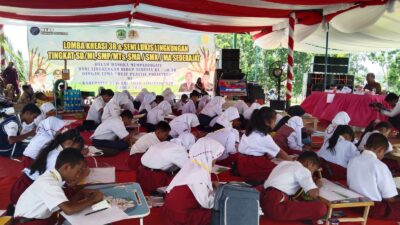 Dinas Lingkungan Hidup Kabupaten Penukal Abab Lematang Ilir (PALI) Gelar Lomba kreasi 3R dan Seni Lukis Lingkungan Tingkat SD/MI, SMP/MTs, SMA/SMK/MA Sederajat.