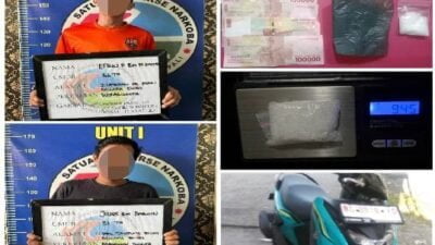 Dua Terduga Pengedar Sabu Berhasil Dibekuk Satreskoba Polres Pali