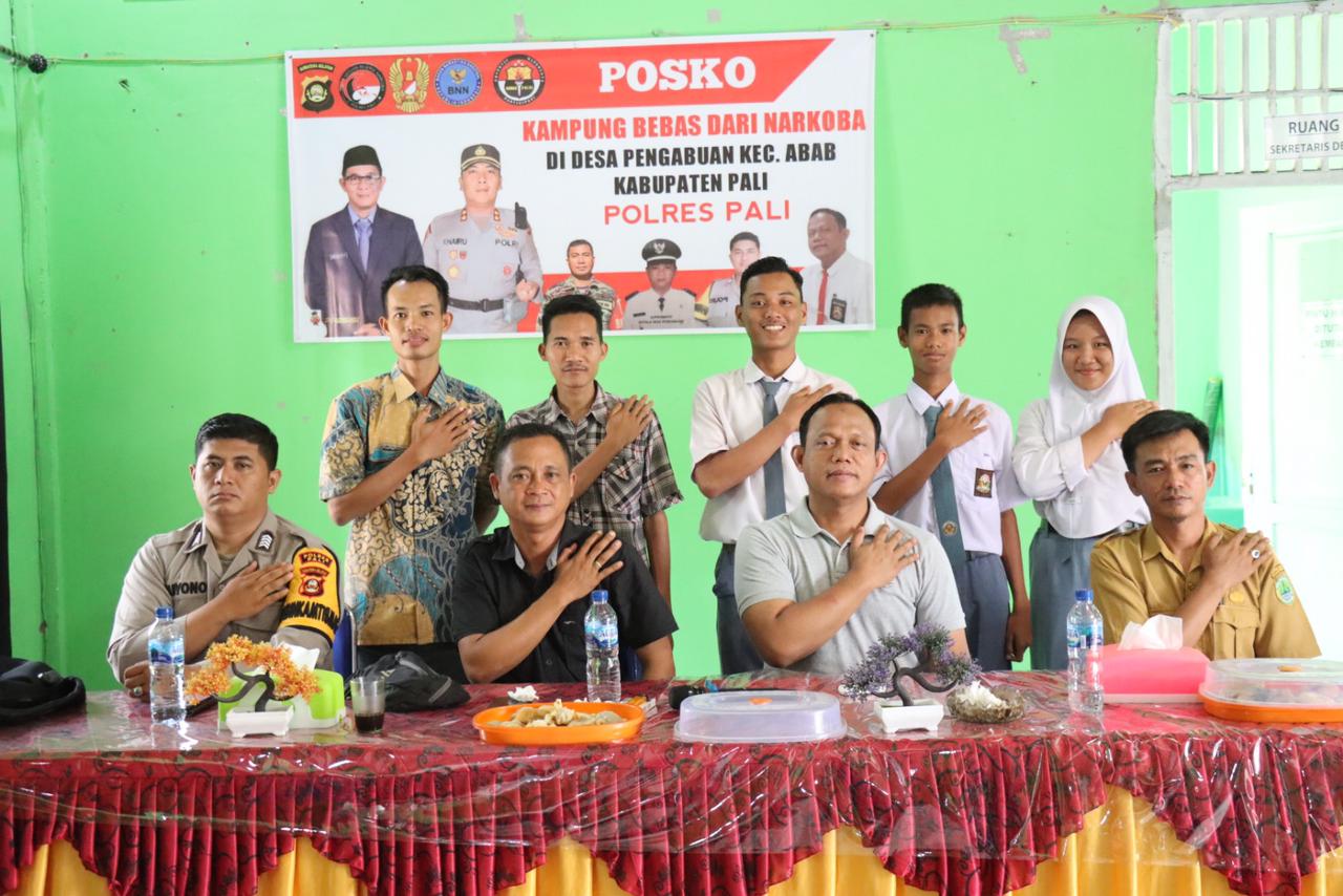 Pembentukan Serta Pengukuhan Kampung Bebas Narkoba Dilaksanakan Oleh Kasat Reskoba Polres PALI