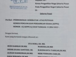 Keputusan KPPU Ditolak Oleh PT Aburahmi Melalui Upaya Hukum Dipengadilan Niaga Jakarta Pusat