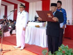 Camat Sukatani Pimpin Langsung Upacara HUT RI Ke-78