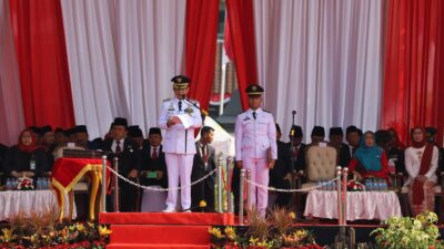 Pimpin Upacara HUT RI Ke-78, Dani Ramdan Bangga Kabupaten Bekasi Jadi Bagian Perjalanan Bangsa Indonesia