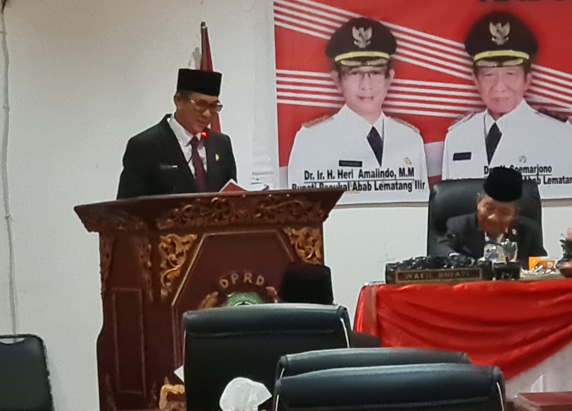 Heri Amalindo Sampaikan Nota Penjelasan Bupati Terhadap Perubahan Rancangan APBD 2023