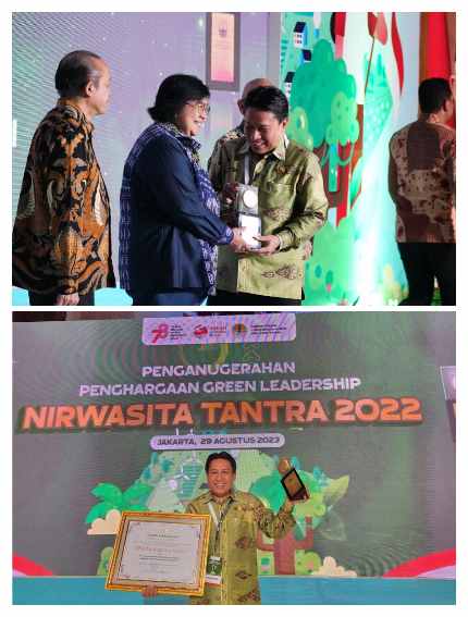 H.M.BN Holik Qodratulloh, SE., Terima Anugerah Nirwasita Tantra Green Leadership dari KLHK RI