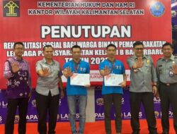Lapas Banjarbaru Tutup Program Rehabilitasi Sosial Bagi Warga Binaan TA 2023