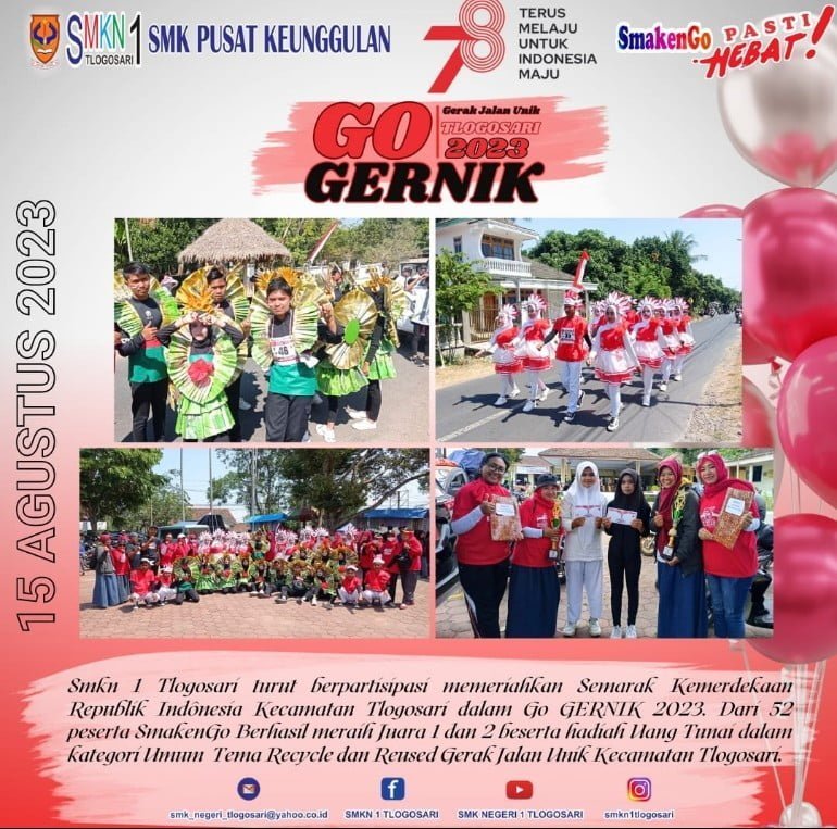 SMK Negeri Tlogosari Raih Juara Go Gernik 2023