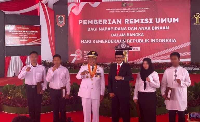 1.364 Warga Binaan Lapas Banjarbaru Terima Remisi Umum HUT RI Ke-78, 16 Langsung Bebas