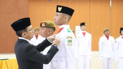 Siap Kibarkan Merah Putih, Pj Bupati Bekasi ” Paskibraka Inspirasi Generasi Muda “