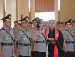 Kapolda Lampung Irjen Pol Helmi Santika S.H.S.I.K.M.Si Laksanakan Serah Terima Jabatan Kapolres dan Jajaran