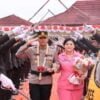 Farewell And Wellcome Parade Iringi Pisah Sambut Kapolres Lampung Utara