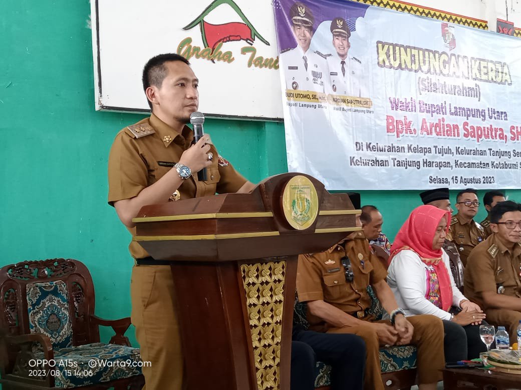 Wabup Ardian Saputra Jalin Silaturahmi dengan Jajaran Kelurahan Yg Ada Di Kecamatan Kotabumi Selatan