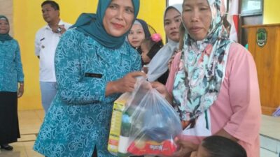 Cegah Stunting Sejak Dini, TP.PKK PALI Sebar Makanan Tambahan Untuk Balita Gizi Kurang 