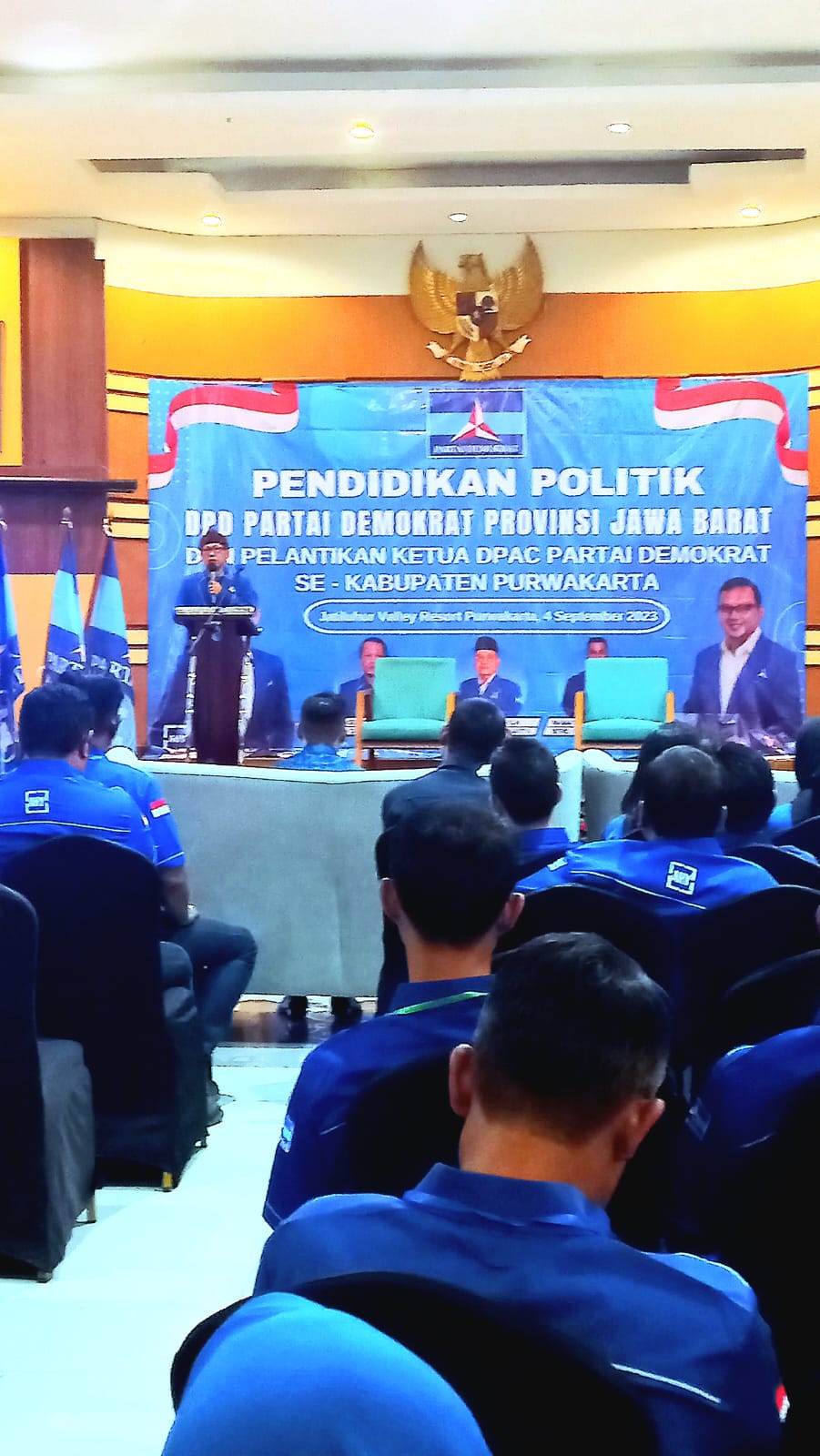 DIkpol DPD Partai Demokrat Jabar  Dan Pelantikan Ketua DPAC Partai Demokrat Se Kabupaten Purwakarta. 