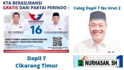 Caleg Dapil 7 Nomor Urut 2,Yakin Akan Berhasil Dengan Kartu Anggota PERINDO Berasuransi