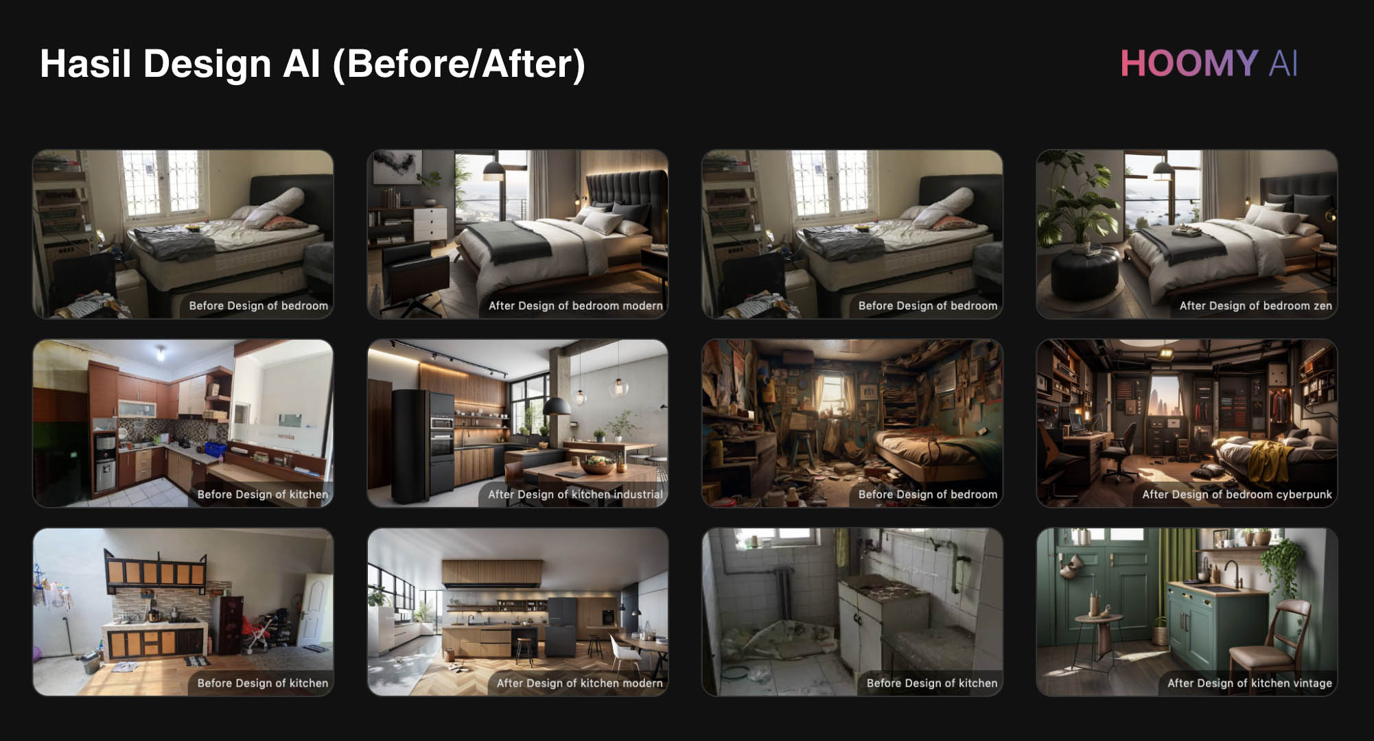 hasil design instant dari platform hoomy ai