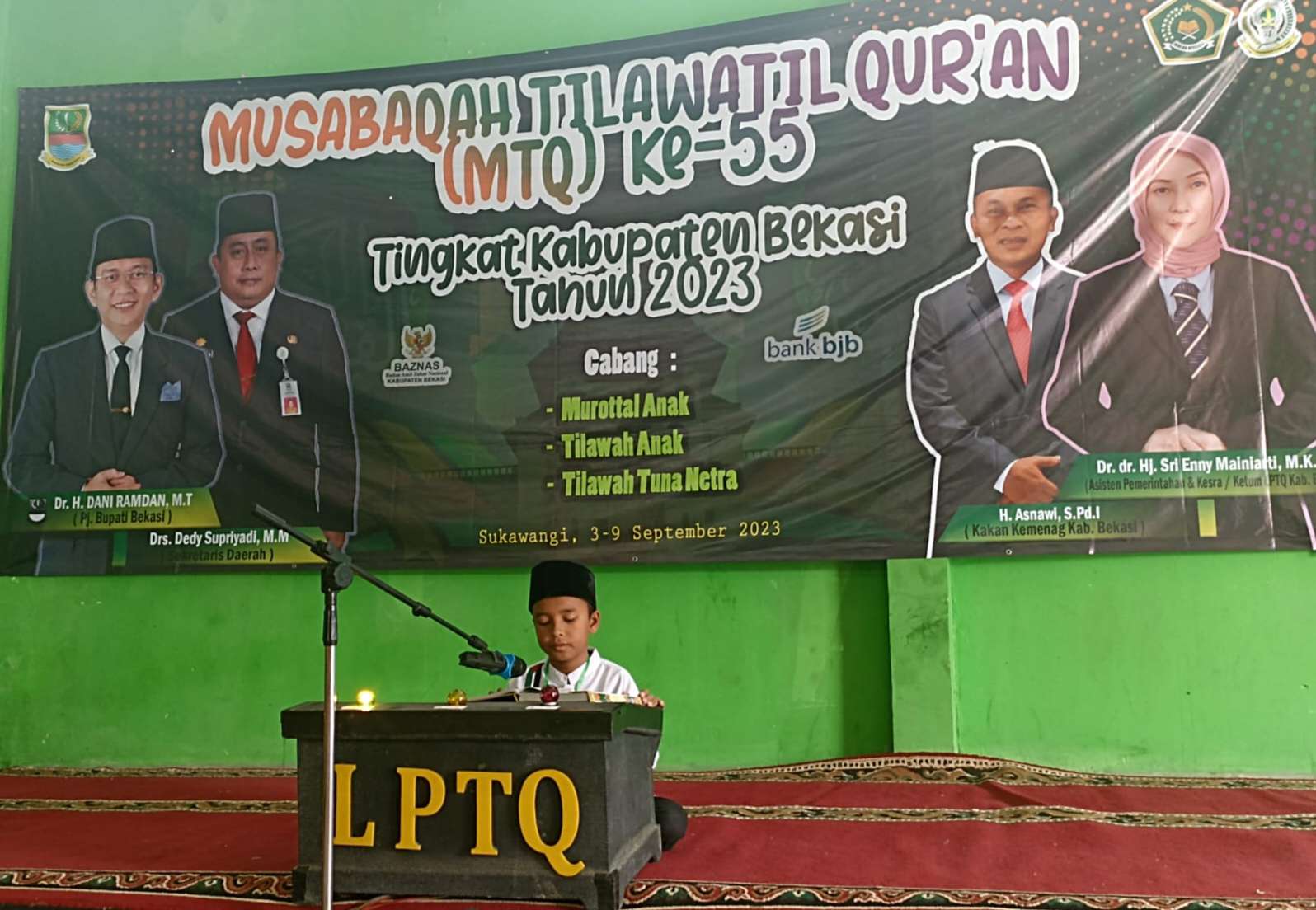 36 Qori-Qoriah dari 23 Kecamatan, Ramaikan Cabang Tilawah Anak MTQ Kabupaten Bekasi