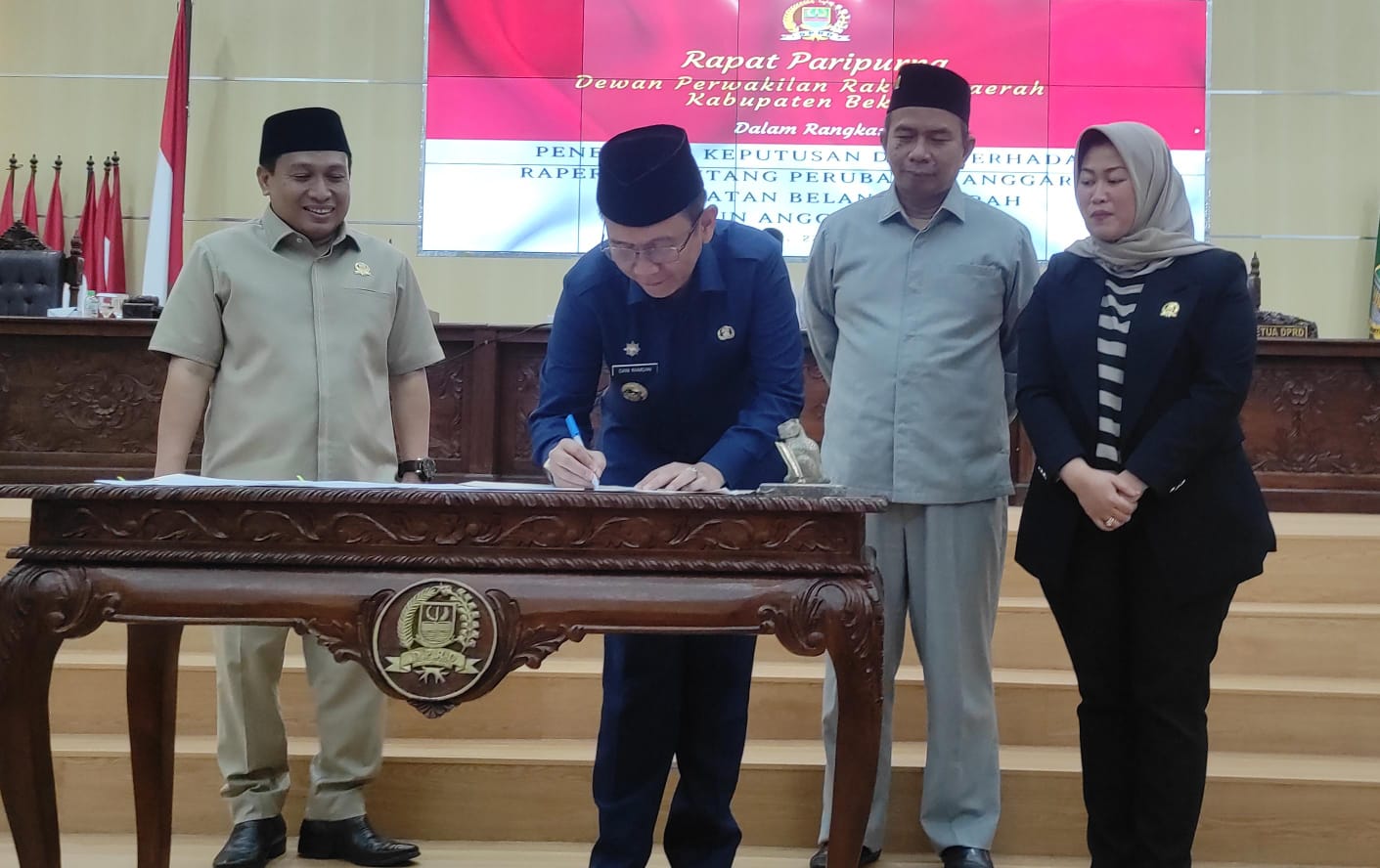 DPRD Kabupaten Bekasi Setujui Raperda Perubahan Tahun Anggaran 2023