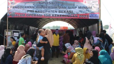 Bantu Atasi Kekeringan, PMI Kabupaten Bekasi Bangun Posko Pengolahan Air Bersih dan Siap Minum