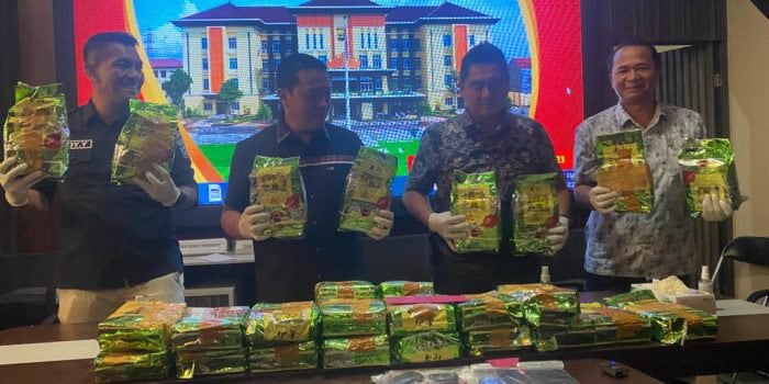 Polda Lampung Berhasil Gagalkan 30Kg Penyelundupan Narkotika Jenis Shabu Saat Melintas di Bakauheni