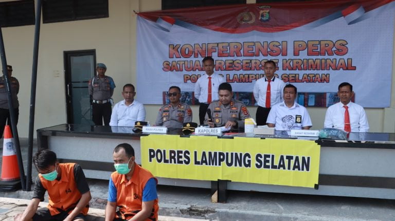 Pelaku Curas Gorok Leher Sopir Travel di Tangkap Tekab 308 Polres Lampung Selatan