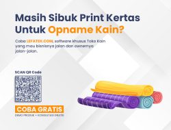 LEFATEK Merupakan Produk INDOGO.ID yang Bisa Bantu Dalam Mengefisiensikan Toko Kain atau Tekstil