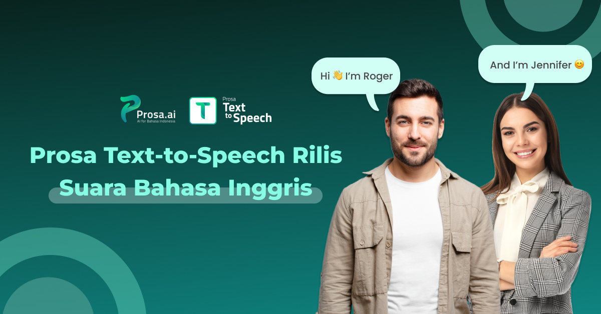 Prosa.ai Luncurkan Voice AI Berbahasa Inggris dan Karakter Suara Baru pada 2 Oktober 2023